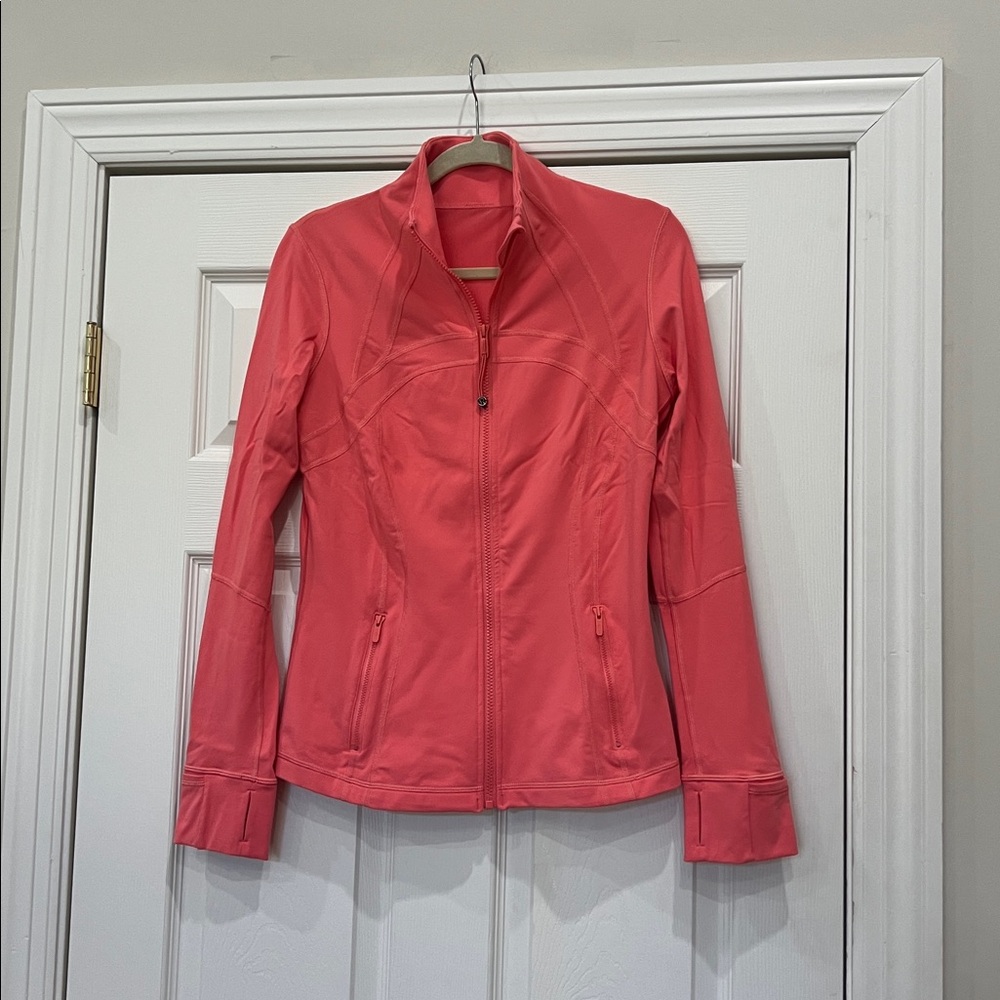 Coral Lululemon Define Zip-Up Jacket
